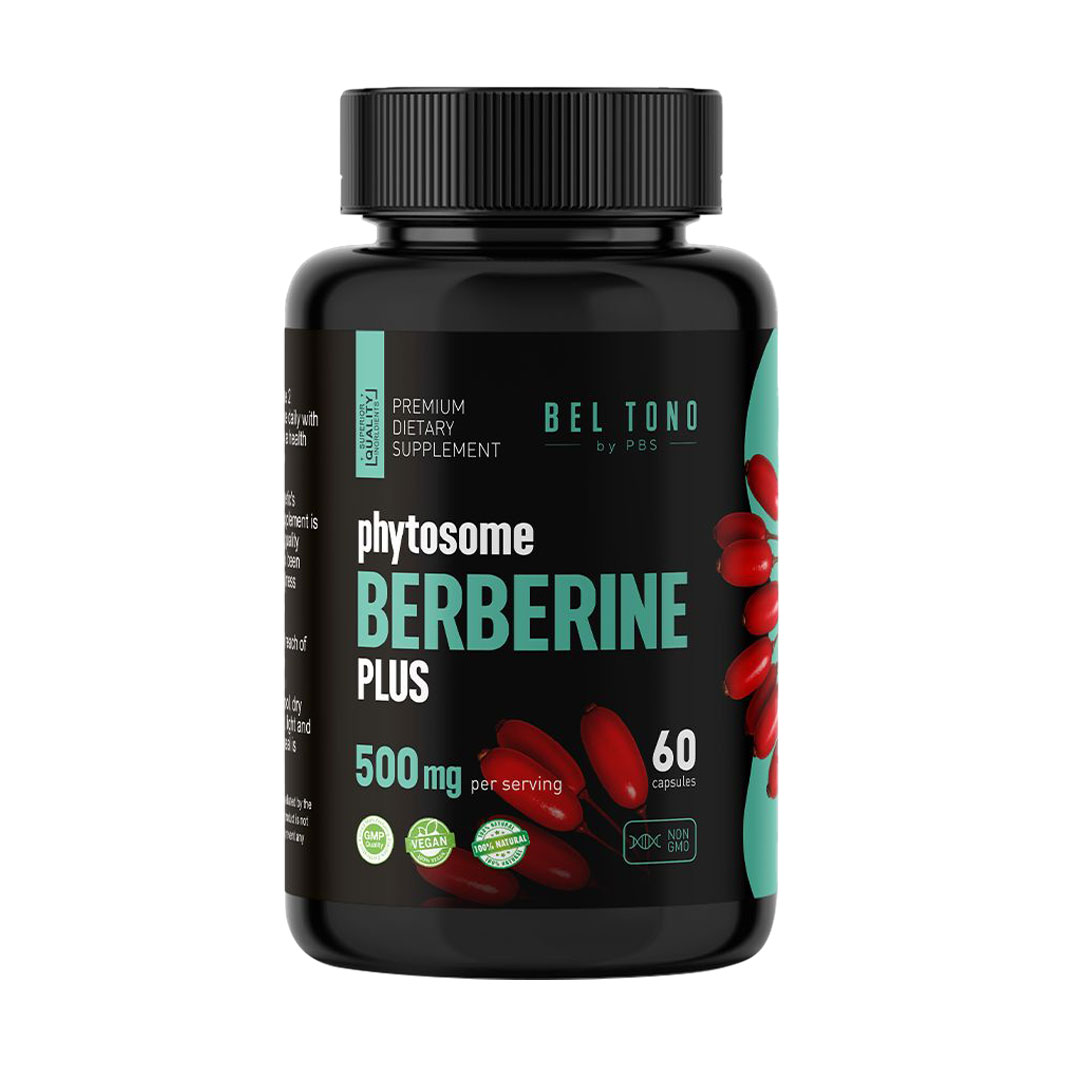 

Берберін Фітосома плюс Bel Tono Berberine Phytosome Plus 500 mg, 60 капсул