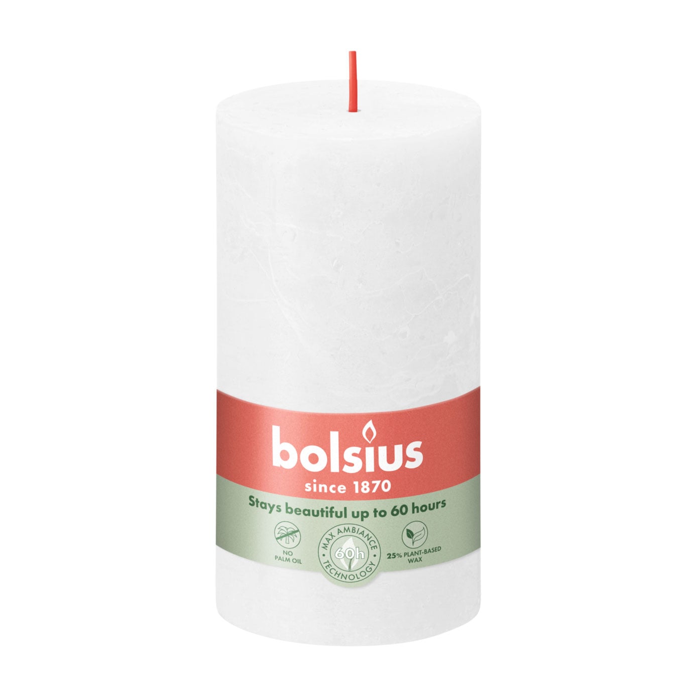 

Циліндрична свічка Bolsius Rustic Shine Хмарно-білий, 130*68 мм