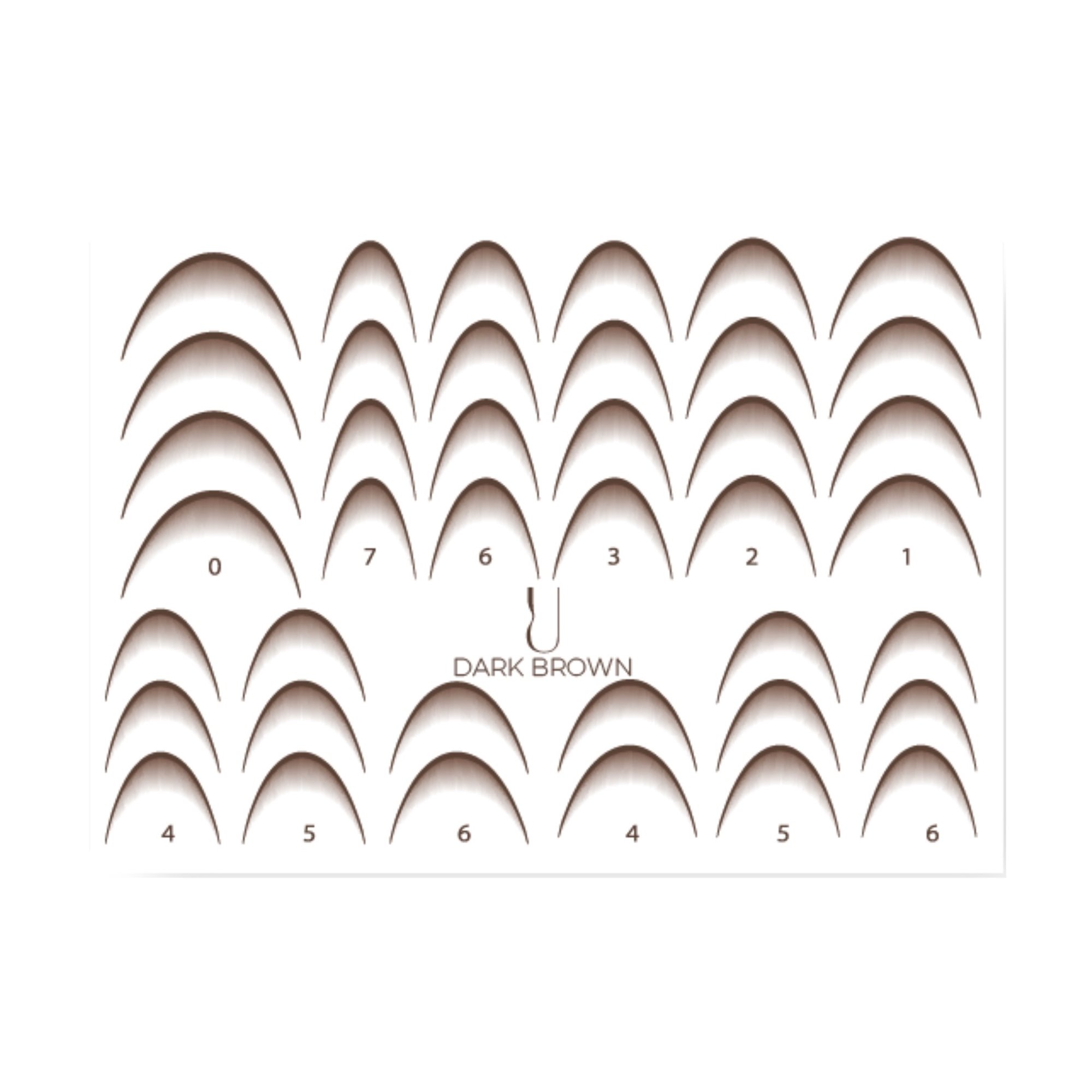 

Наліпки для дизайну нігтів StickersSpace Sliders Dark Brown (0238)