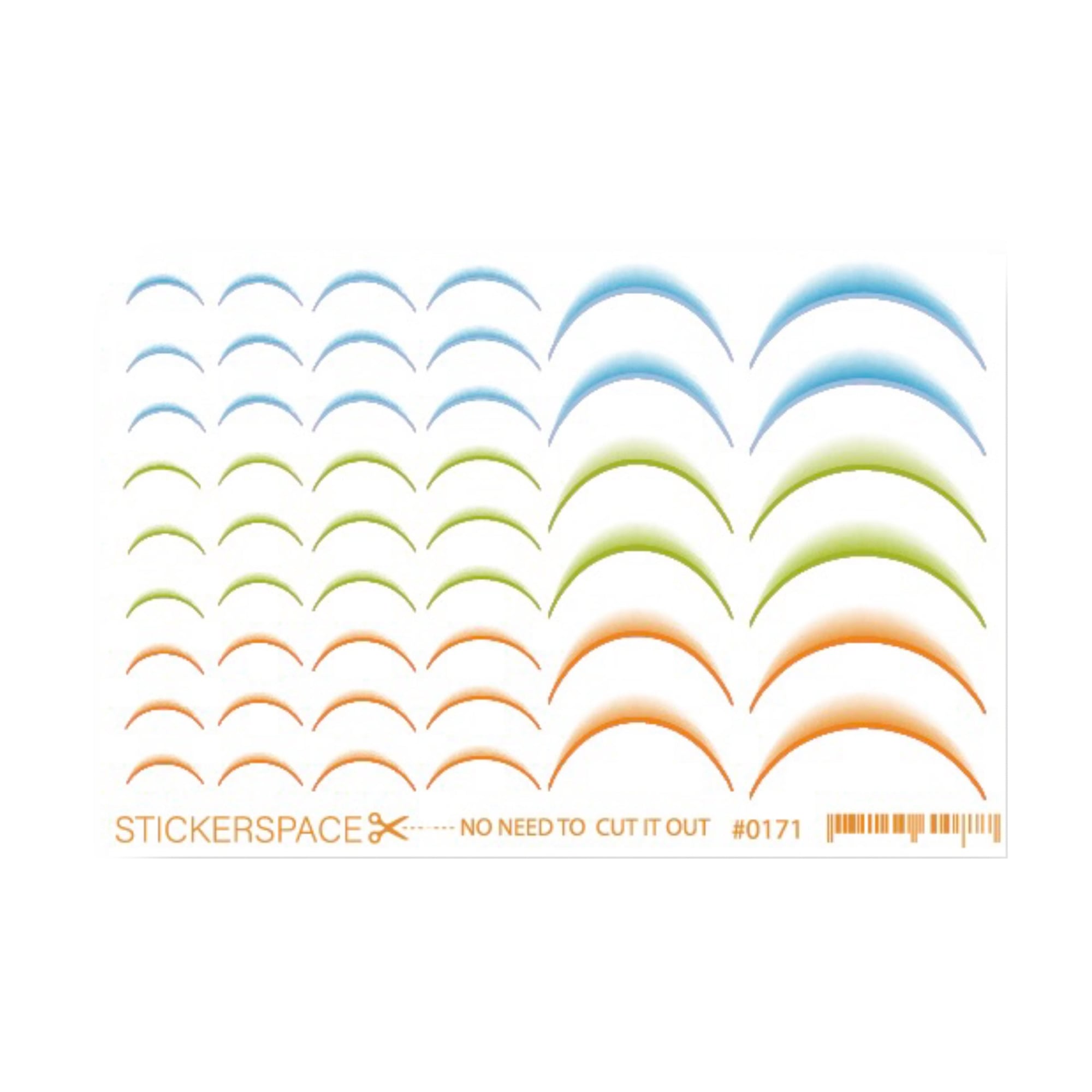 

Наліпки для дизайну нігтів StickersSpace Sliders (0171)