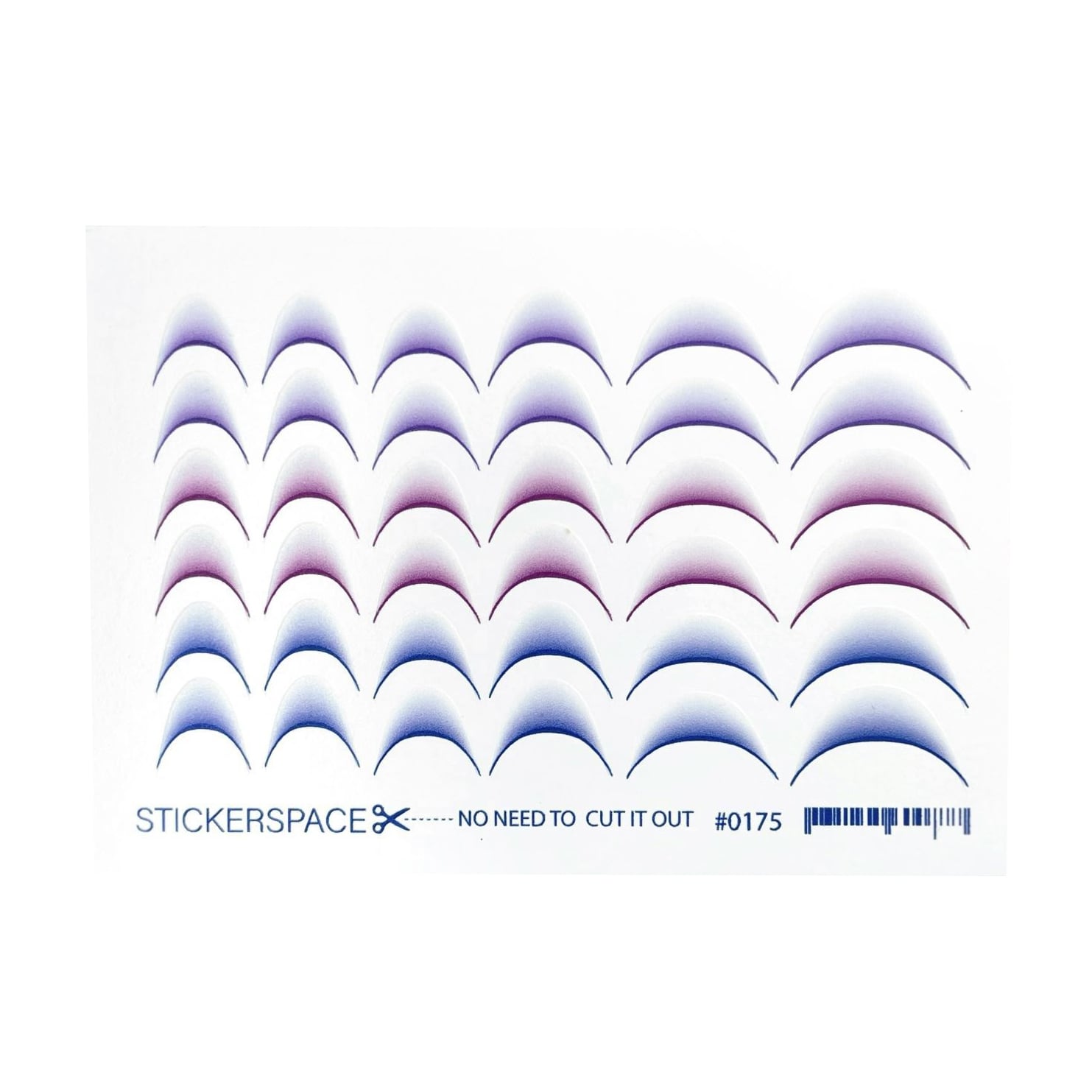 

Наліпки для дизайну нігтів StickersSpace Sliders (0175)