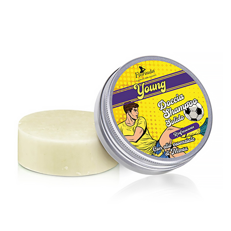 

Твердий шампунь-гель для душу Florinda Young Кальціо, 70 г
