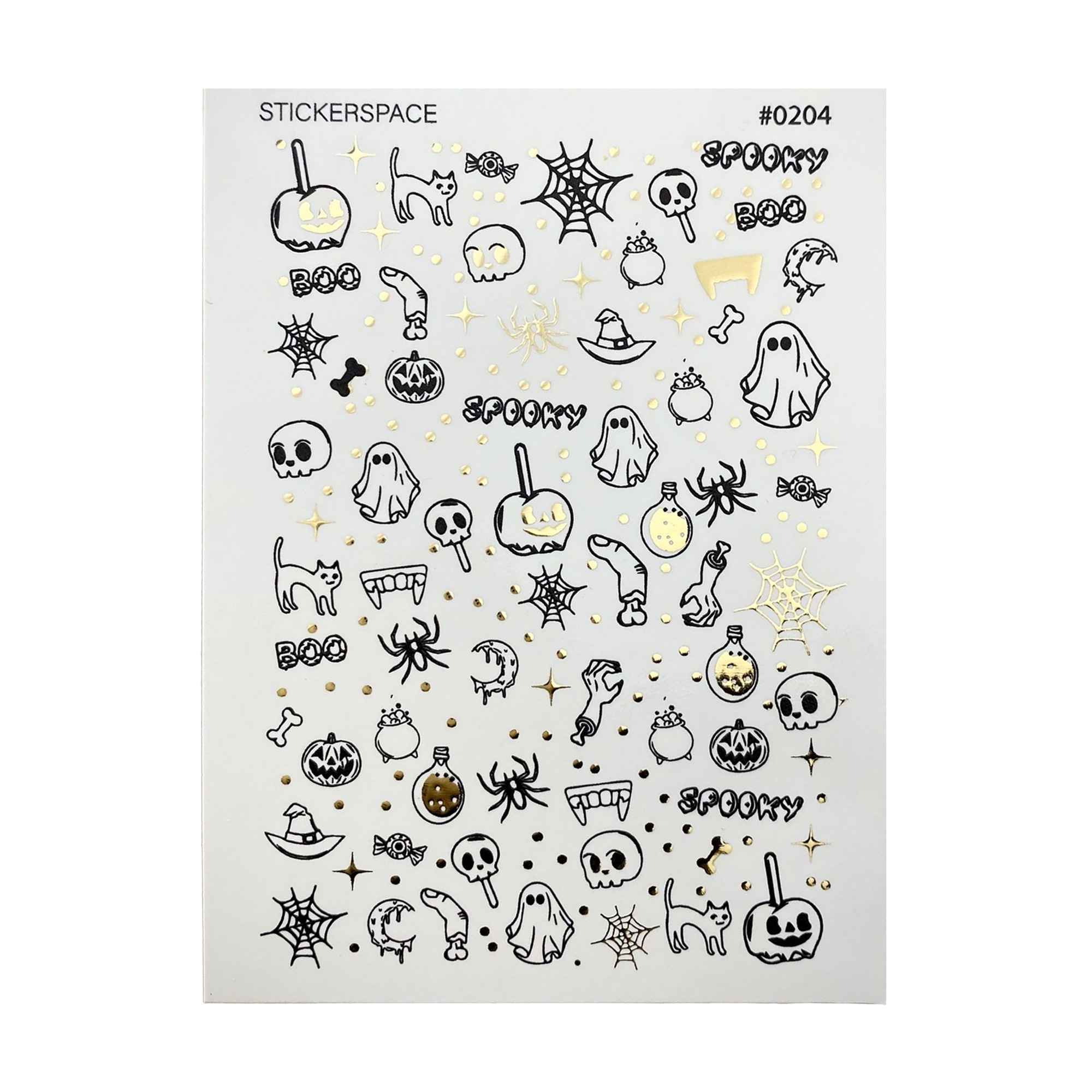 

Наліпки для дизайну нігтів StickersSpace Sliders Foil Combi (0204)