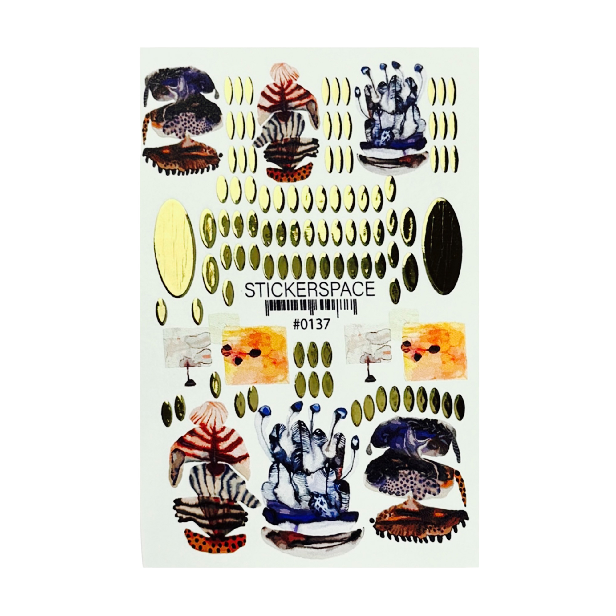 

Наліпки для дизайну нігтів StickersSpace Sliders Foil Combi (0191)