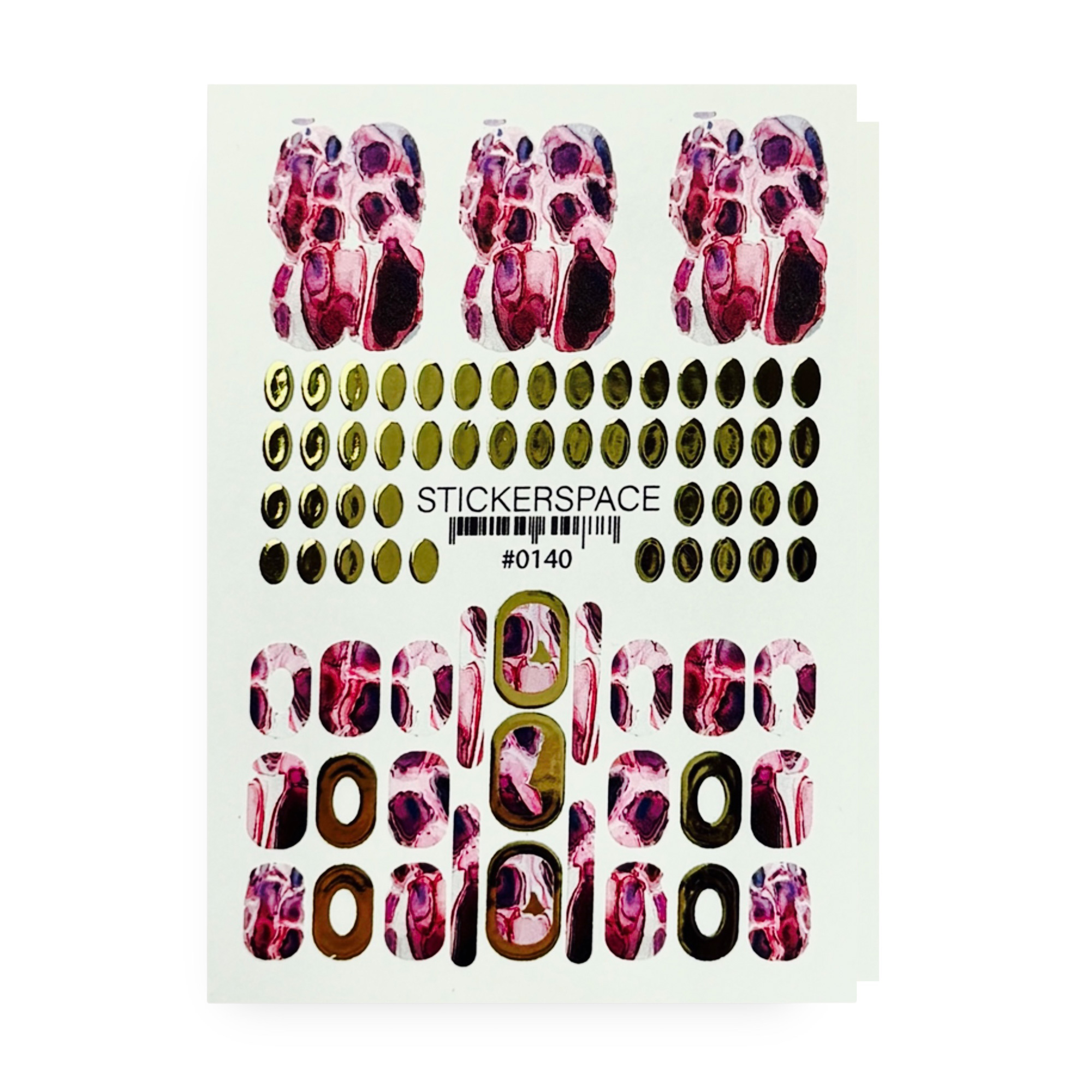 

Наліпки для дизайну нігтів StickersSpace Sliders Foil Combi (0194)