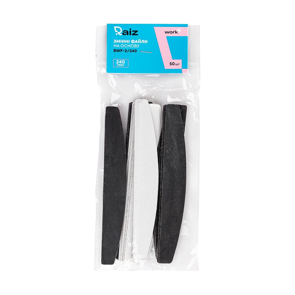 

Змінні файли на півмісяць основу-пилку Raiz Work 240 грит, 50 шт (BWF-2/240)