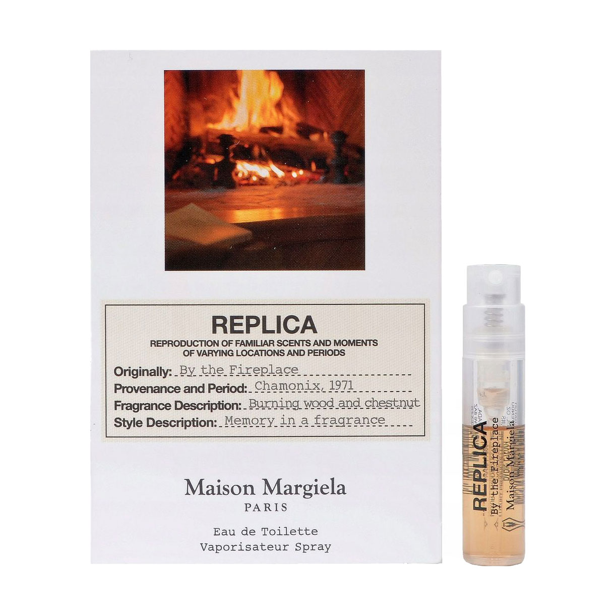 

Maison Margiela Replica By the Fireplace Туалетна вода унісекс, 1.2 мл (пробник)