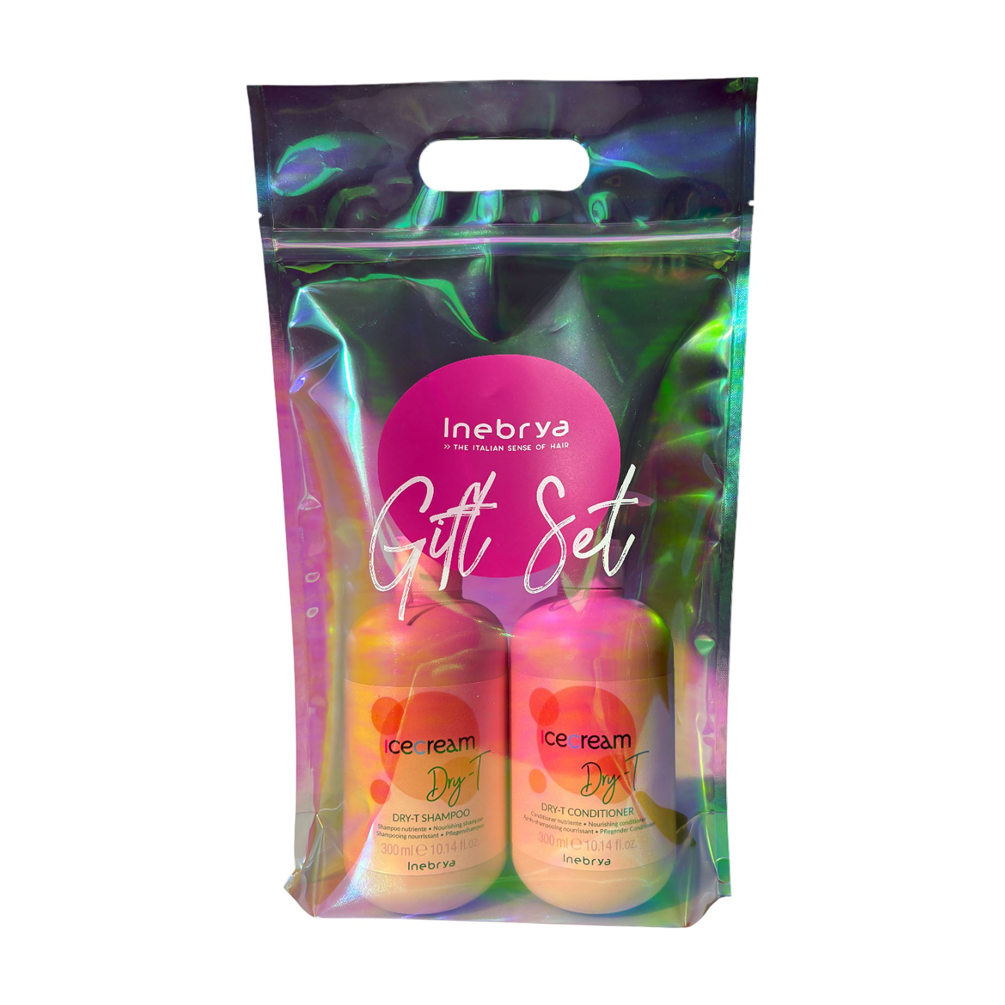 

Уцінка! Подарунковий набір для волосся Inebrya Ice Cream Dry-T Gift Set (шампунь, 300 мл + кондиціонер, 300 мл)