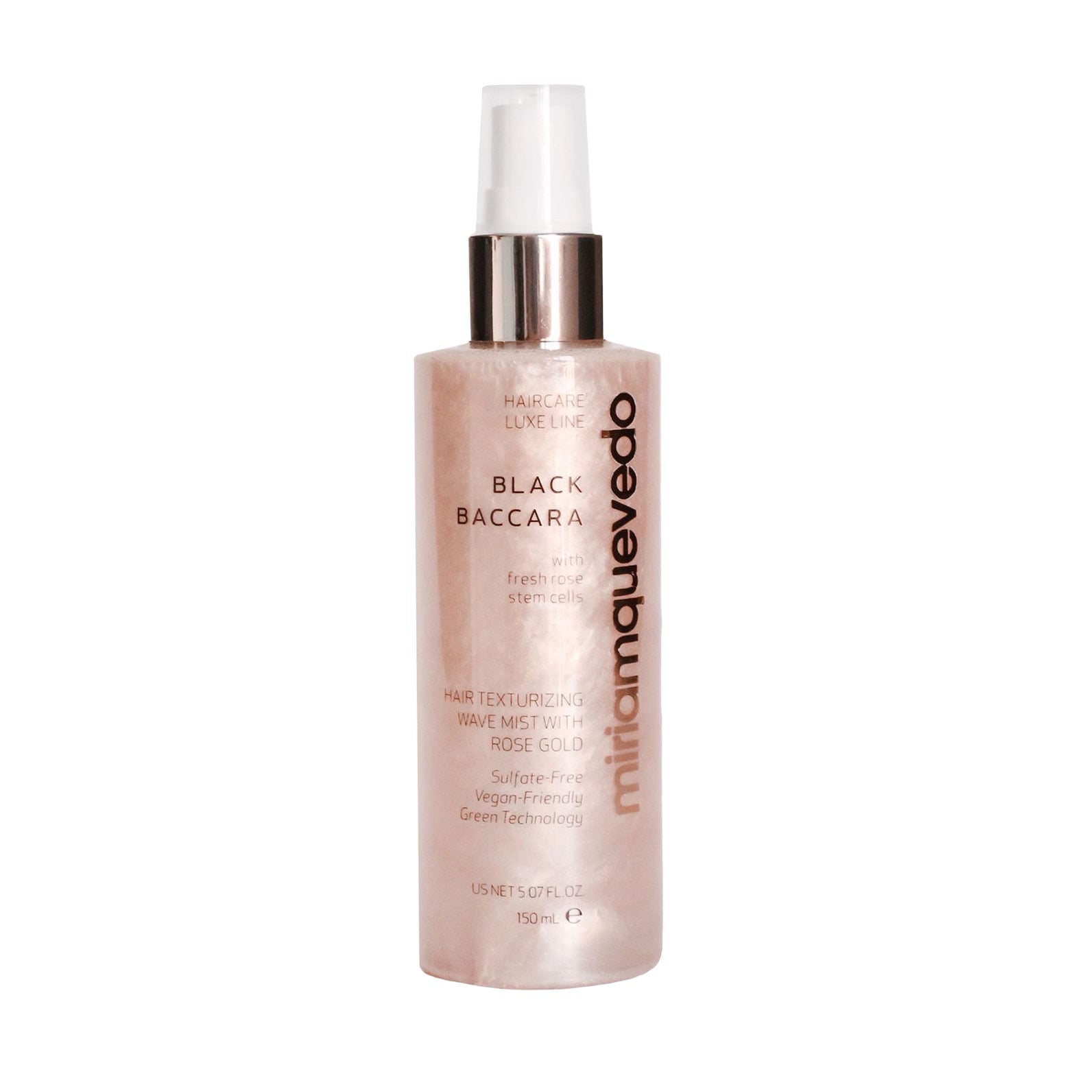 

Спрей для волосся Miriam Quevedo Black Baccara Hair Texturizing Wave Mist With Rose Gold, 150 мл