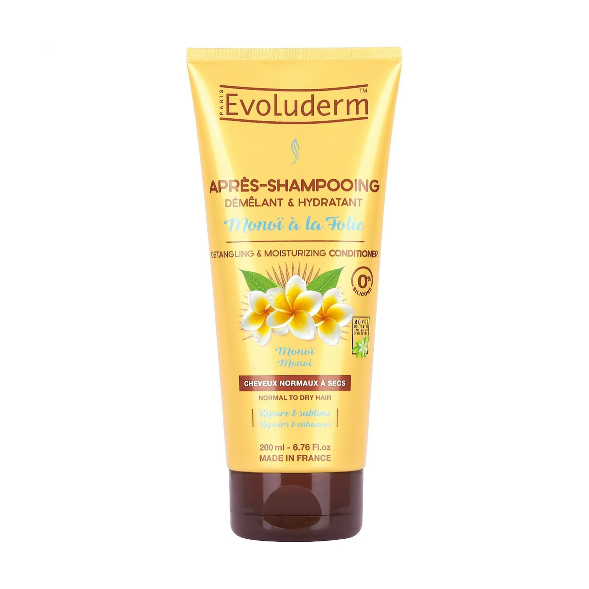 

Кондиціонер Evoluderm Detangling & Moisturising Conditioner Monoi A La Folie для нормального та сухого волосся, 200 мл