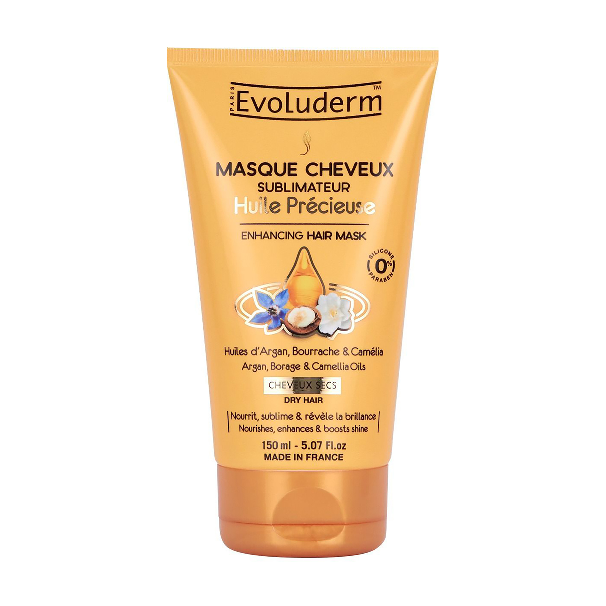 

Маска Evoluderm Enhancing Hair Mask для сухого волосся, з цілющими оліями, 150 мл