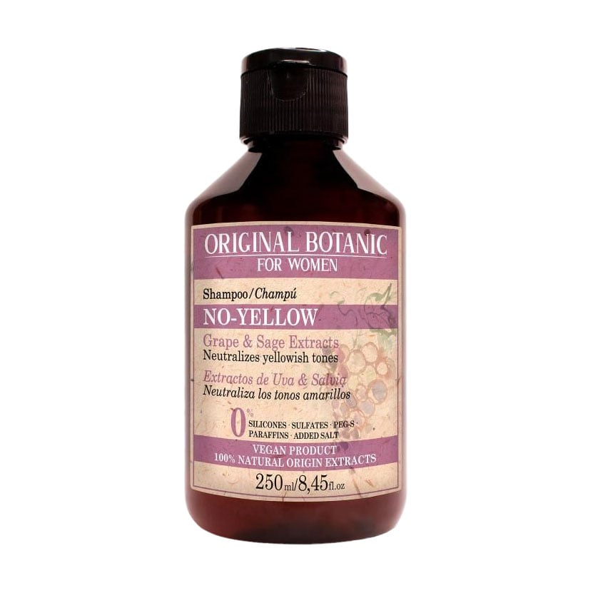 

Шампунь Original Botanic For Women No-Yellow Shampoo проти жовтизни блондованого волосся, 250 мл
