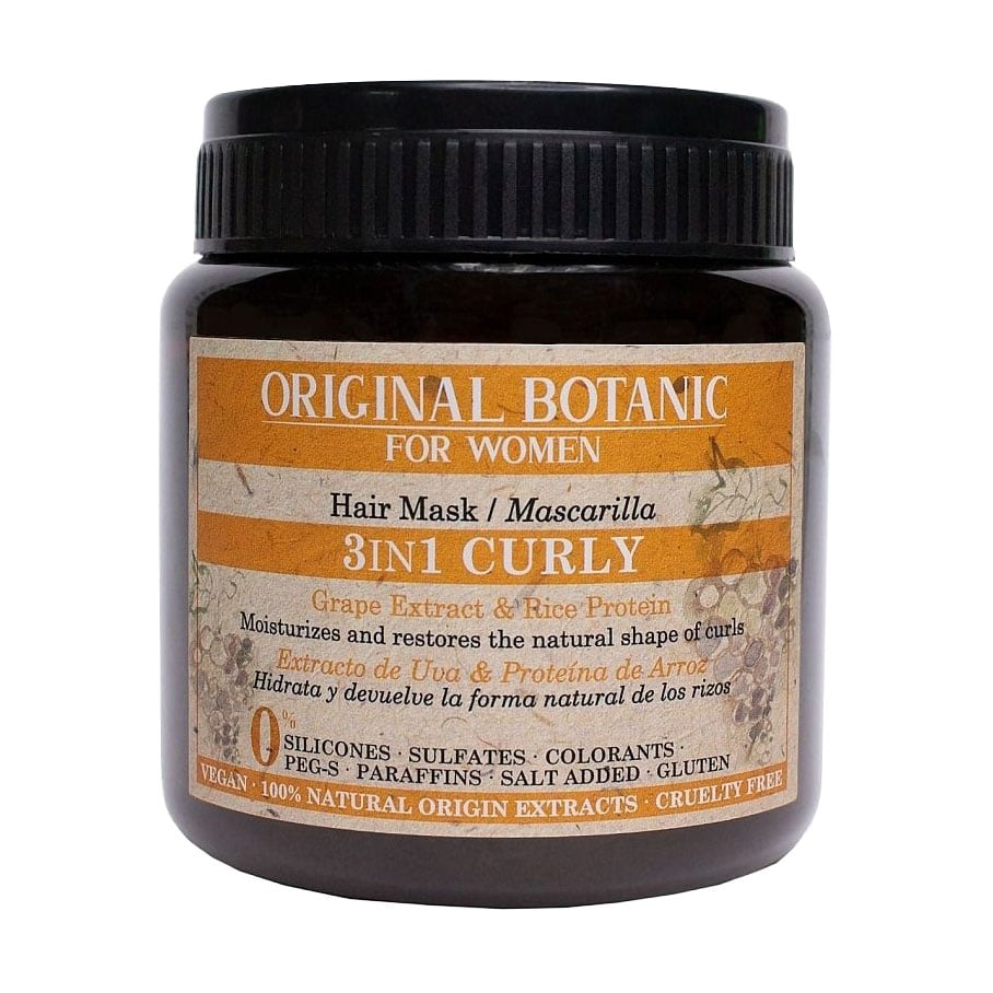 

Маска 3 в 1 Original Botanic For Women 3 In 1 Curly Hair Mask для кучерявого волосся, 250 мл