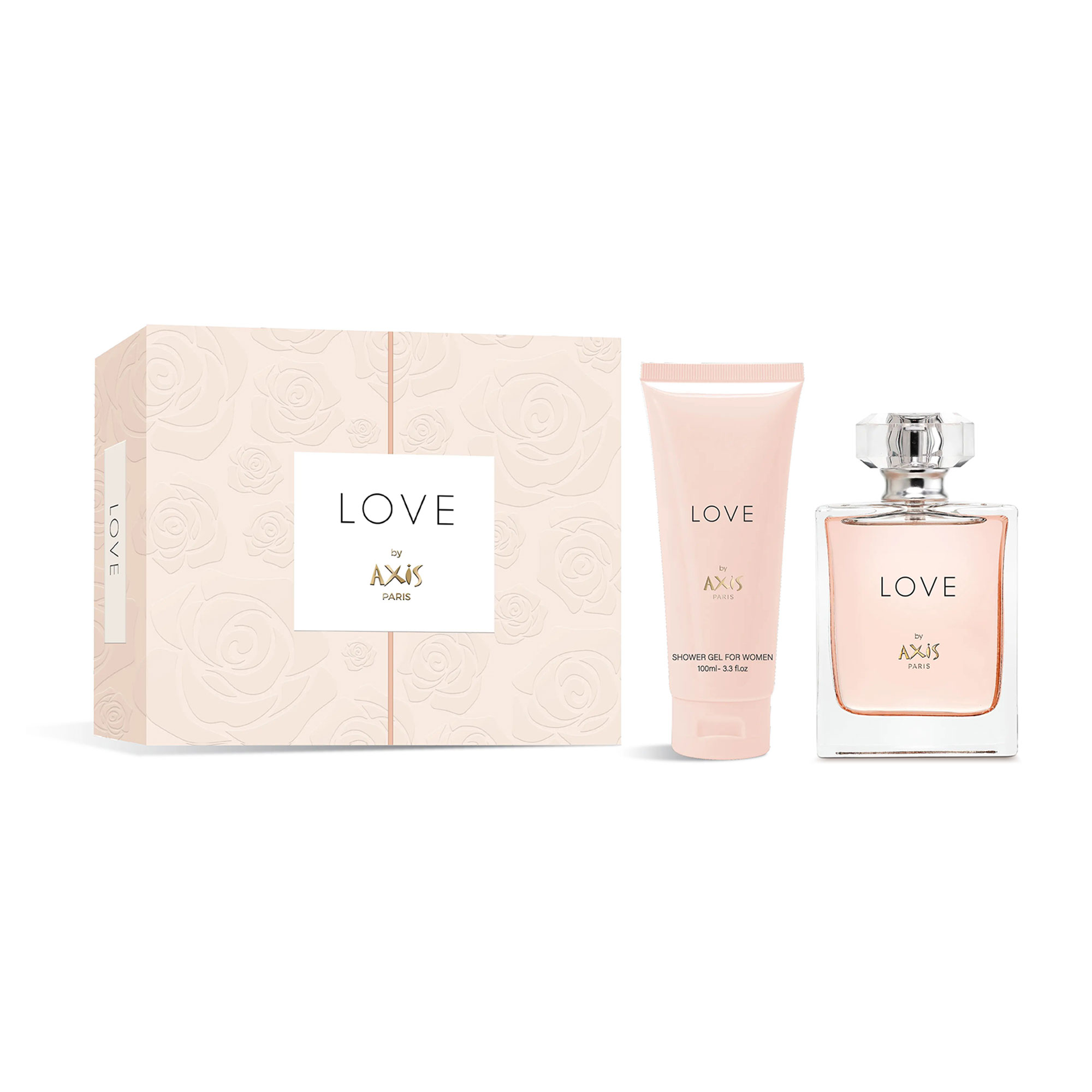 

Парфумований набір жіночий Axis Love (парфумована вода, 100 мл + гель для душу, 100 мл)