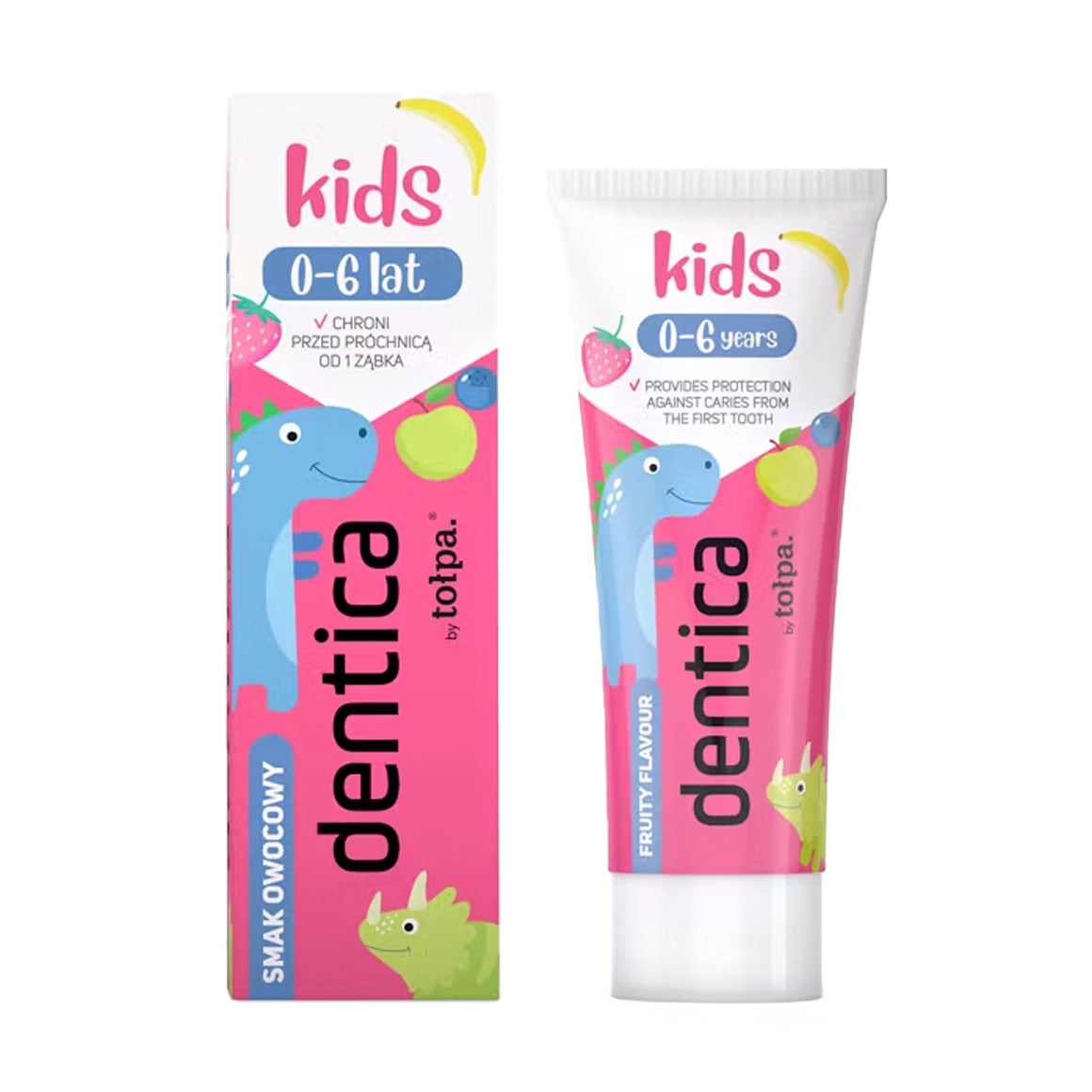 

Дитяча зубна паста Dentica Tolpa Kids від народження до 6 років, 50 мл