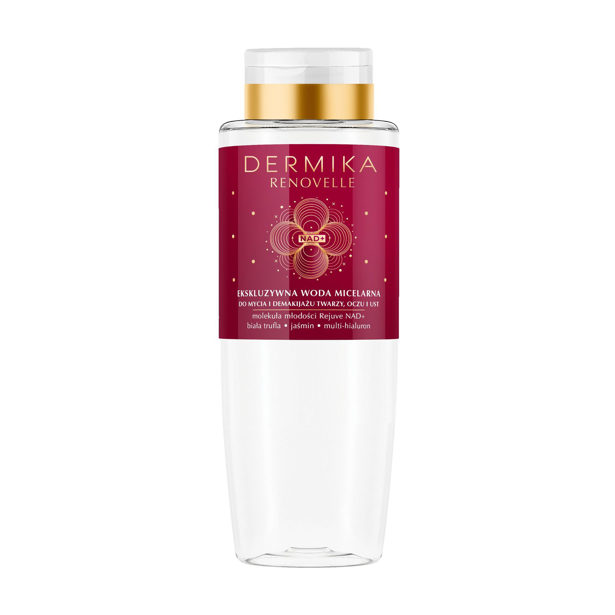 

Міцелярна вода для вмивання та зняття макіяжу Dermika Renovelle Exclusive Jasmine Micellar Water із жасмином, 400 мл