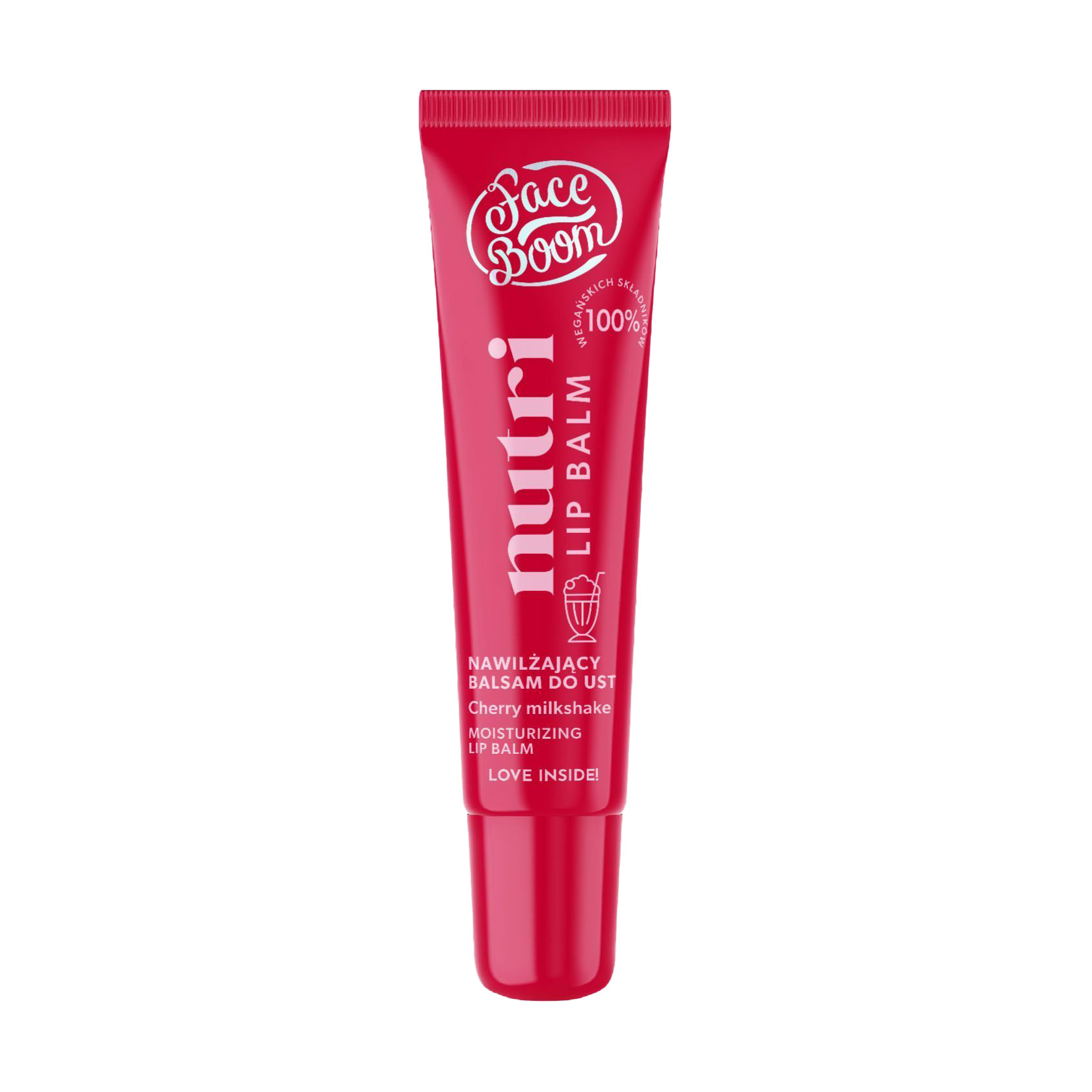 

Зволожувальний бальзам для губ Face Boom Nutri Lip Balm, Cherry Milkshake, 10 г