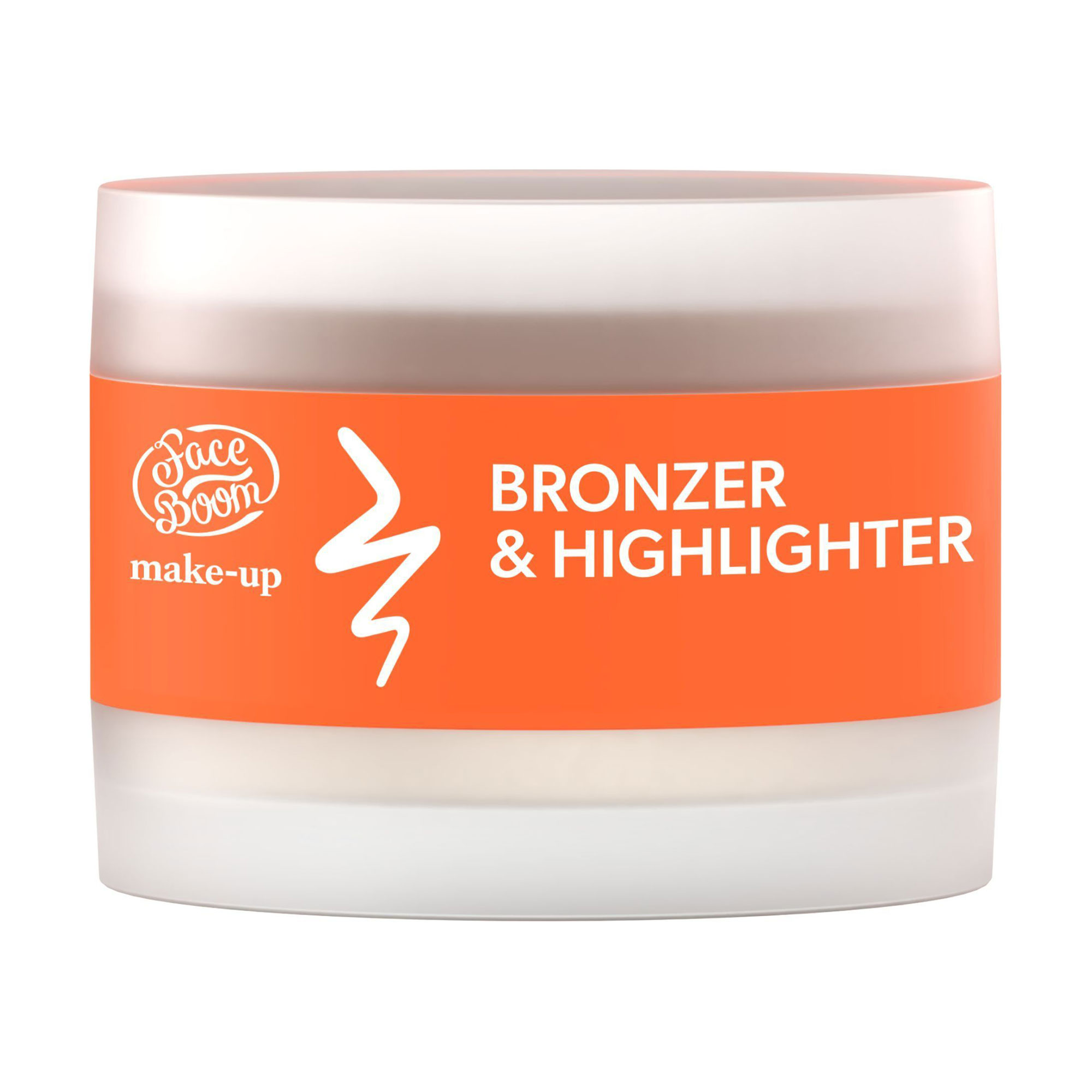 

Подвійний кремовий бронзер та хайлайтер для обличчя Face Boom Make-Up Bronzer & Highlighter 02 Warm, 6 г
