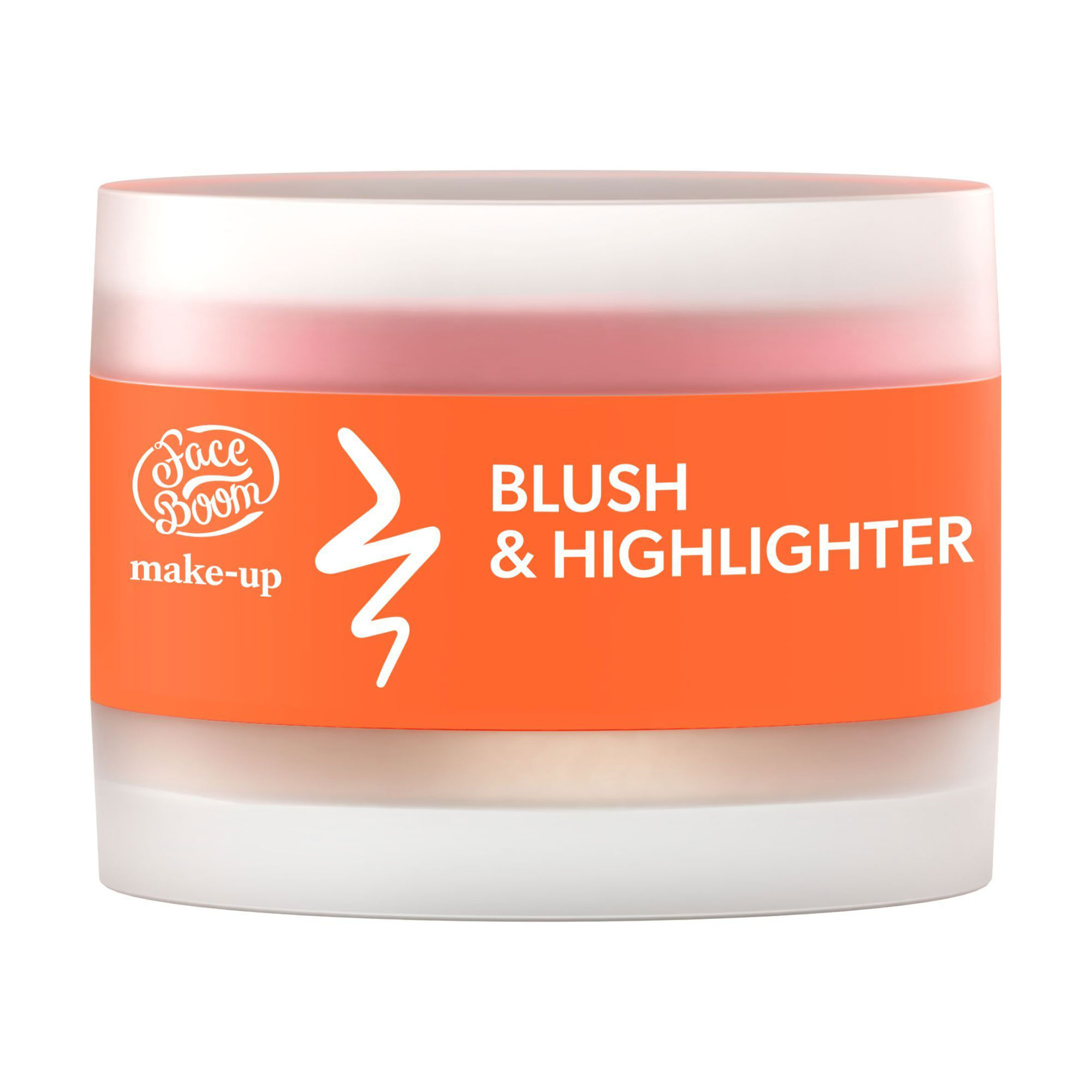 

Подвійні кремові рум'яна та хайлайтер для обличчя Face Boom Make-Up Blush & Highlighter 01 Peach, 6 г