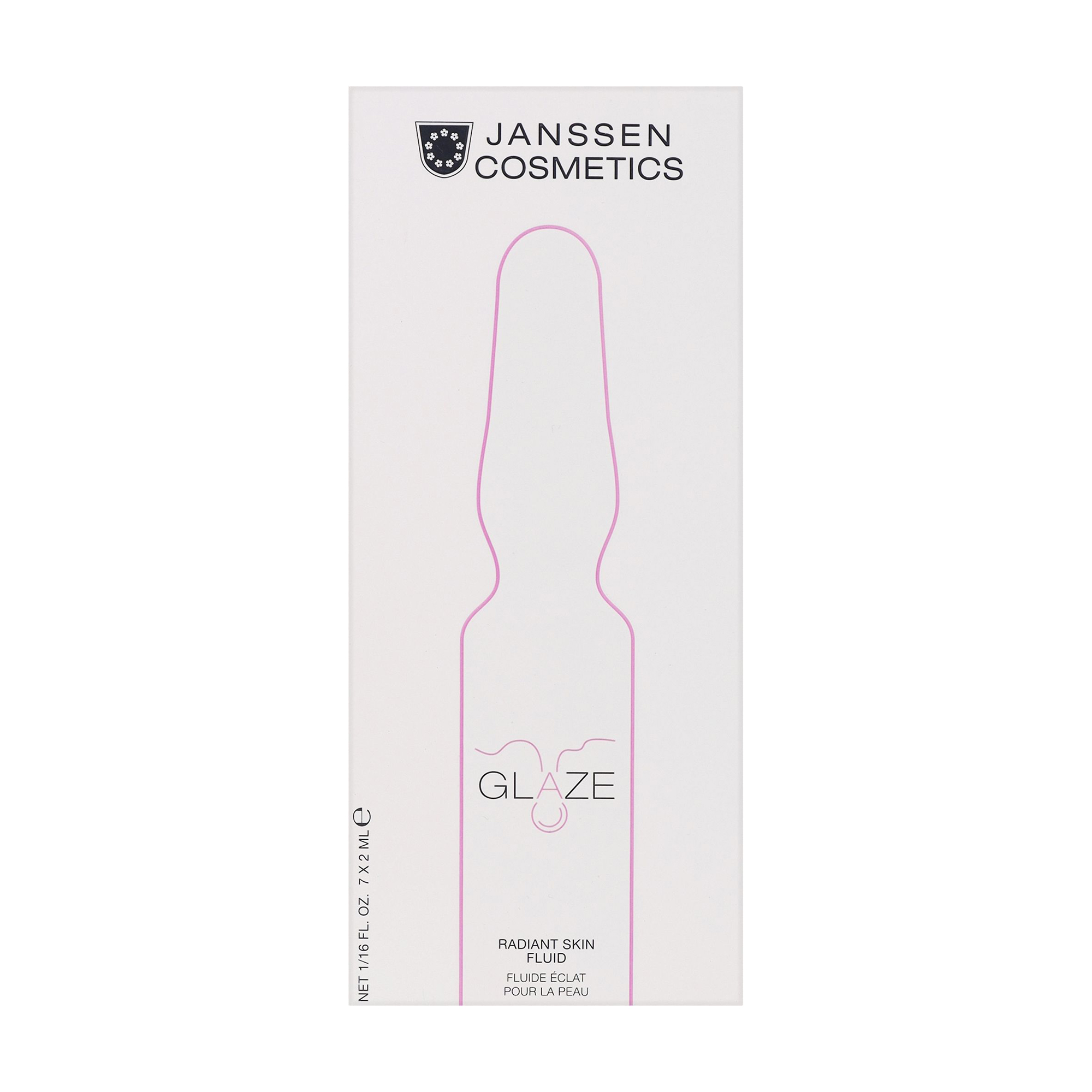 

Ампульний флюїд для обличчя Janssen Cosmetics Glaze Radiant Skin Fluid для вирівнювання тону та сяяння шкіри, 7*2 мл