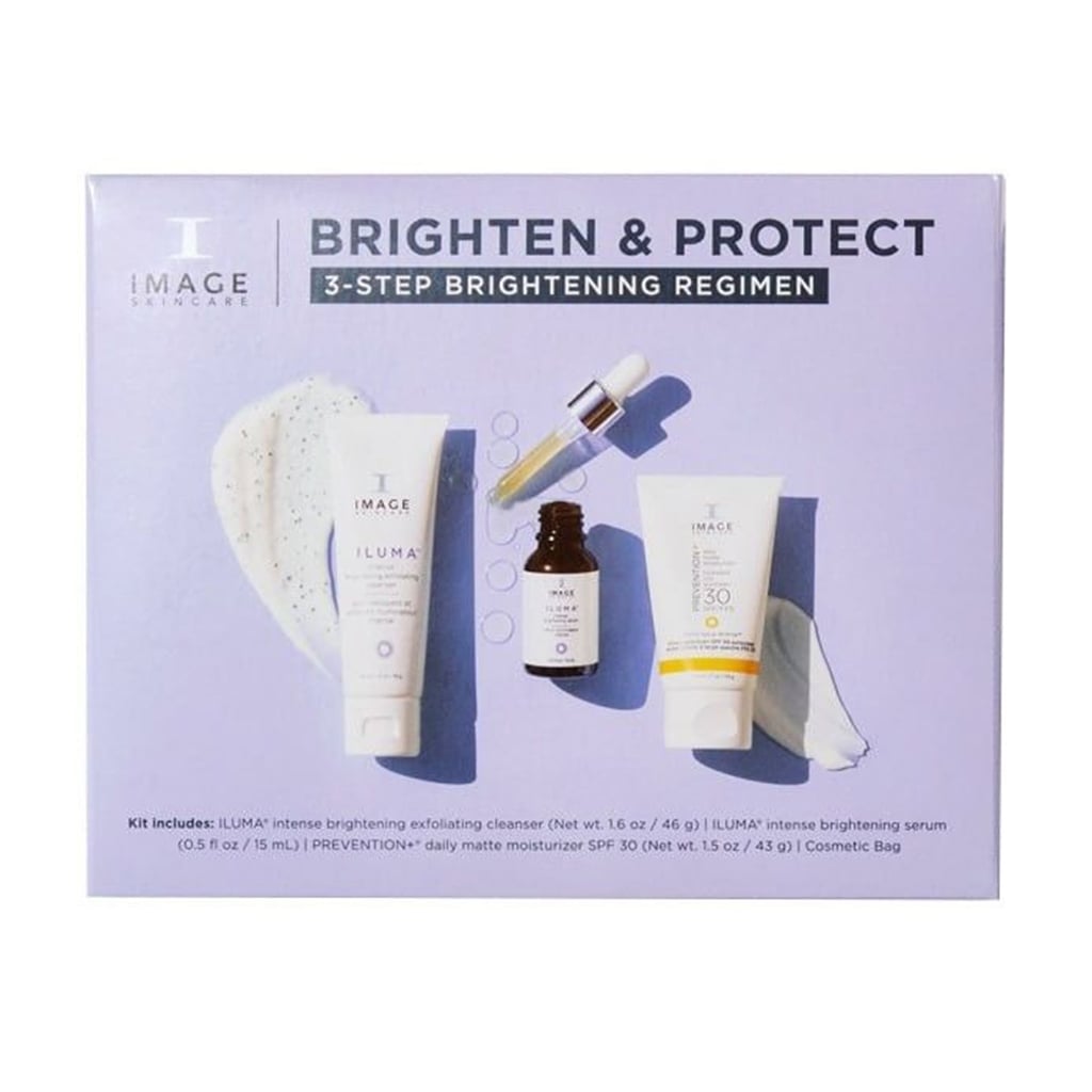 

Набір Image Skincare Brighten & Protect 3-Step Brightening Regimen (очищувальний засіб, 46 г + сироватка, 15 мл + денний крем, 43 г + косметичка)