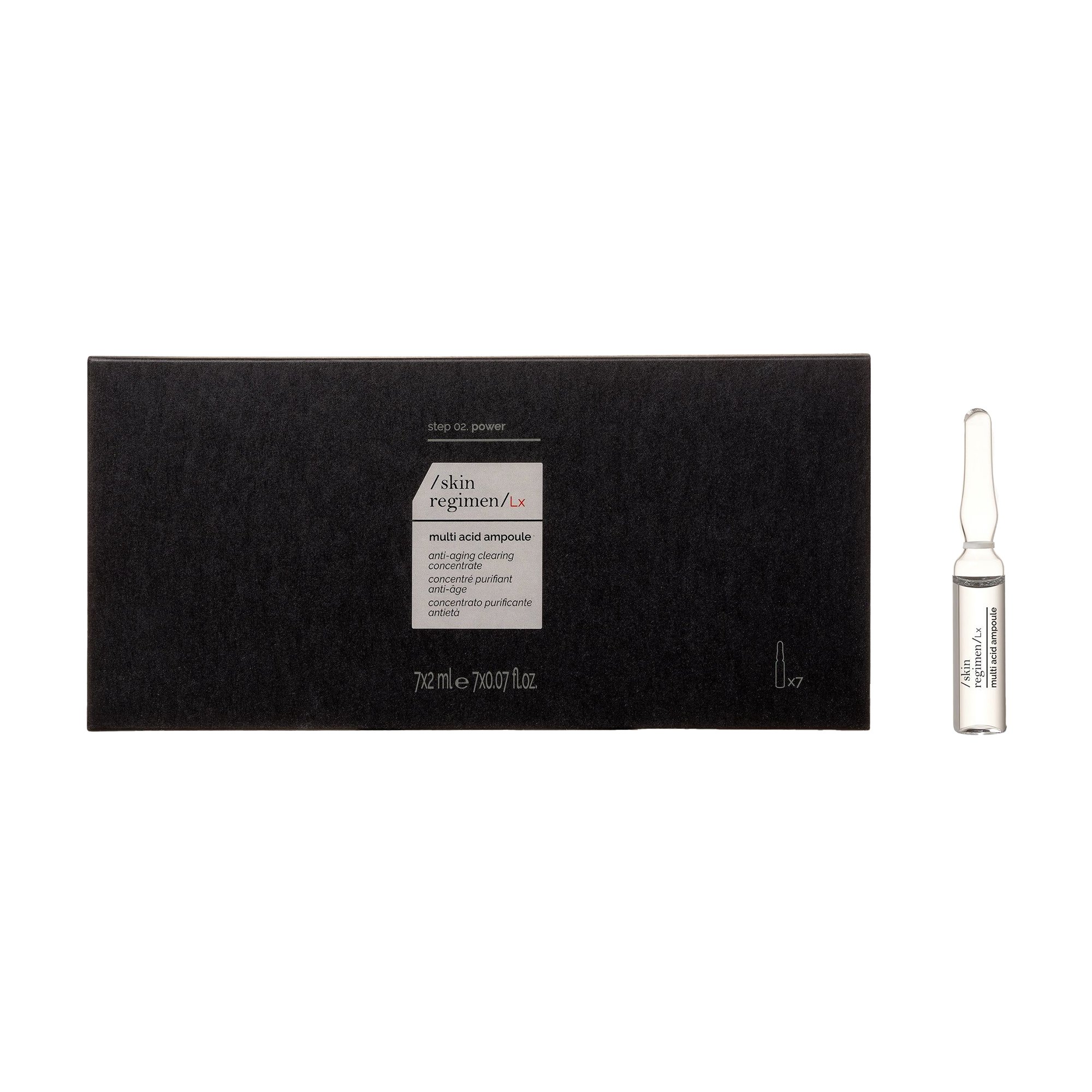 

Антивіковий очищувальний концентрат для обличчя Comfort Zone Skin Regimen LX Multi Acid Ampoule, 7*2 мл