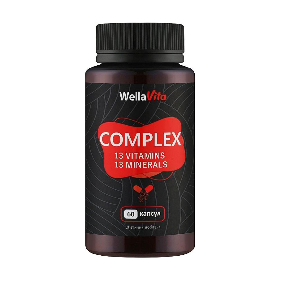 

Вітамінно-мінеральний комплекс Wella Vita Complex 13 Vitamins 13 Minerals, 60 капсул