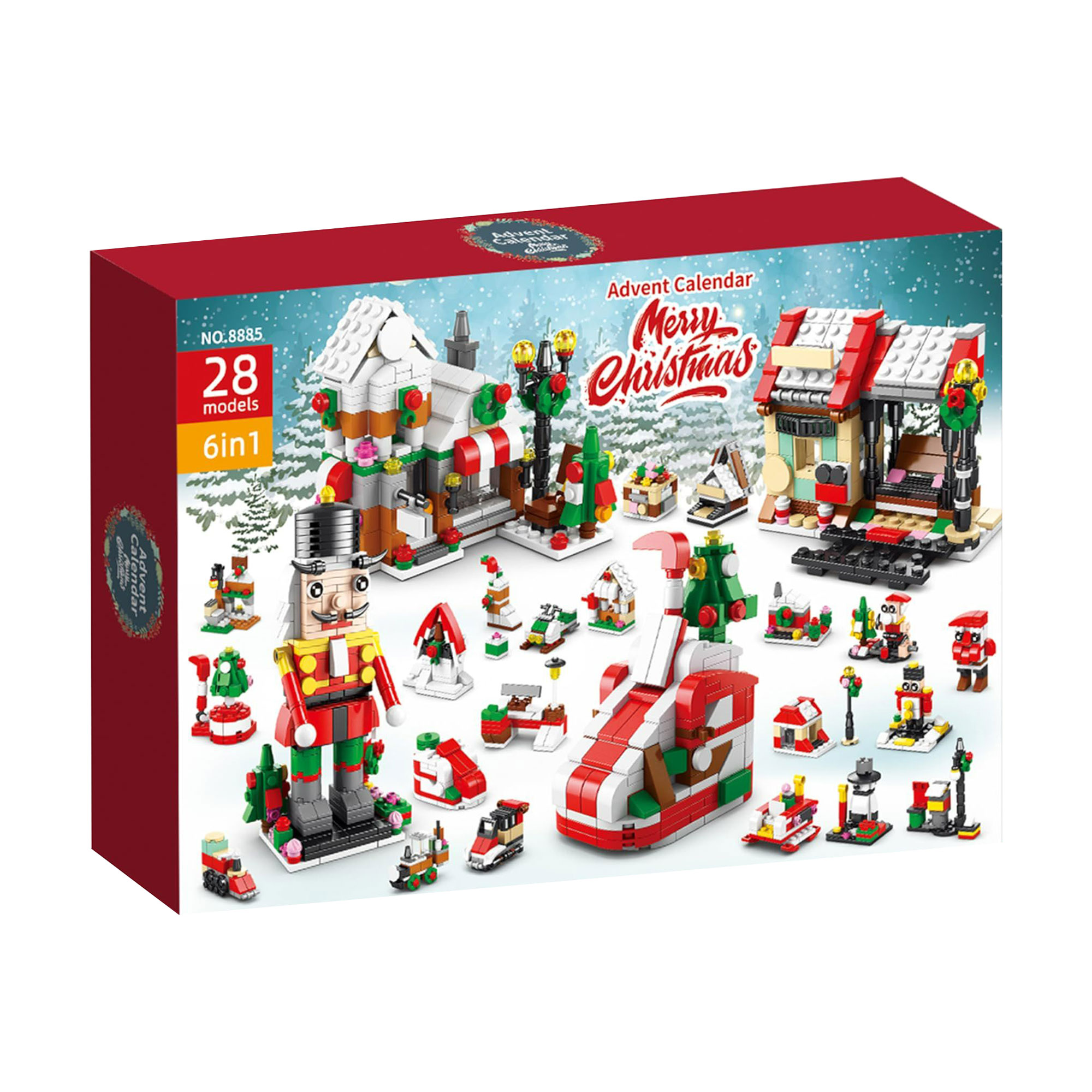 

Дитячий конструктор Shantou Jinxing Адвент-календар Merry Christmas, від 3 років, 38*26*7 см (8885)