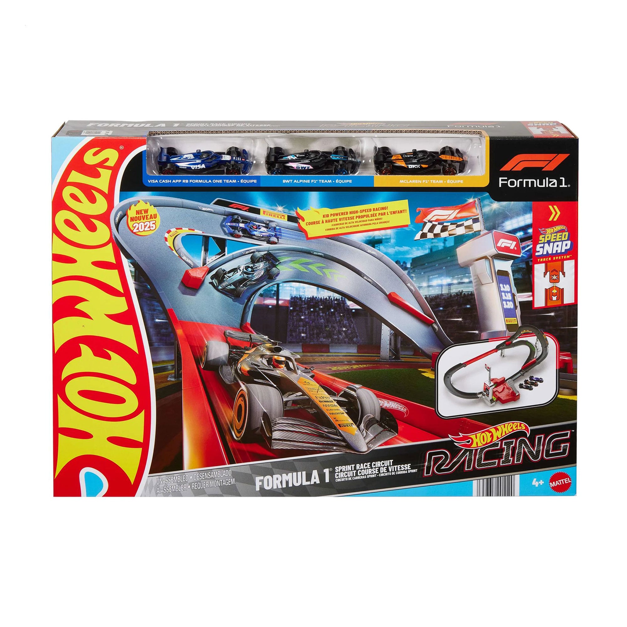 

Ігровий набір Hot Wheels Траса для перегонів Формули 1, від 4 років (JDY15)