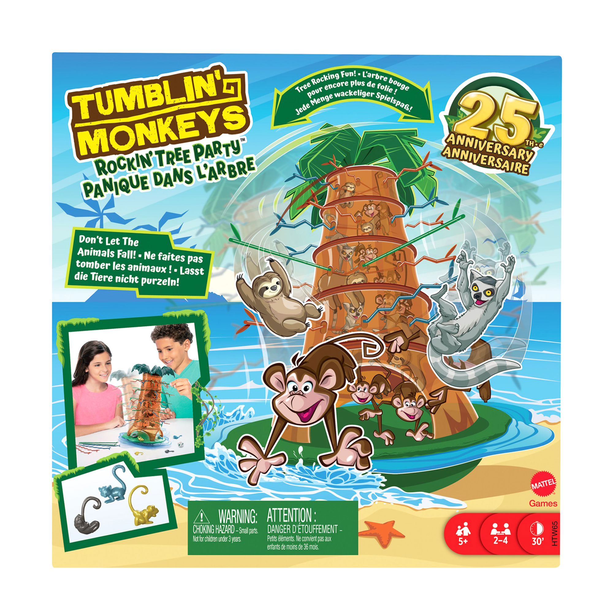 

Настільна гра Mattel Games Мавпочки-акробатки на дереві, від 5 років (HTW65)