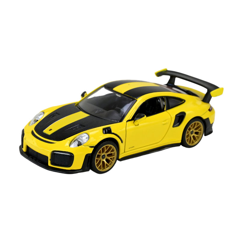 

Автомодель Автопром Porsche 911 GT2 RS, 1:32, у коробці, зі світлом та звуком, жовта, від 3 років, 13.5*6*3 см (68705(Y))