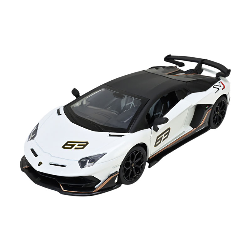 

Автомодель Автопром Lamborghini SVJ, 1:24, у коробці, зі світлом та звуком, біла, від 3 років, 21*8*5 см (68269A)