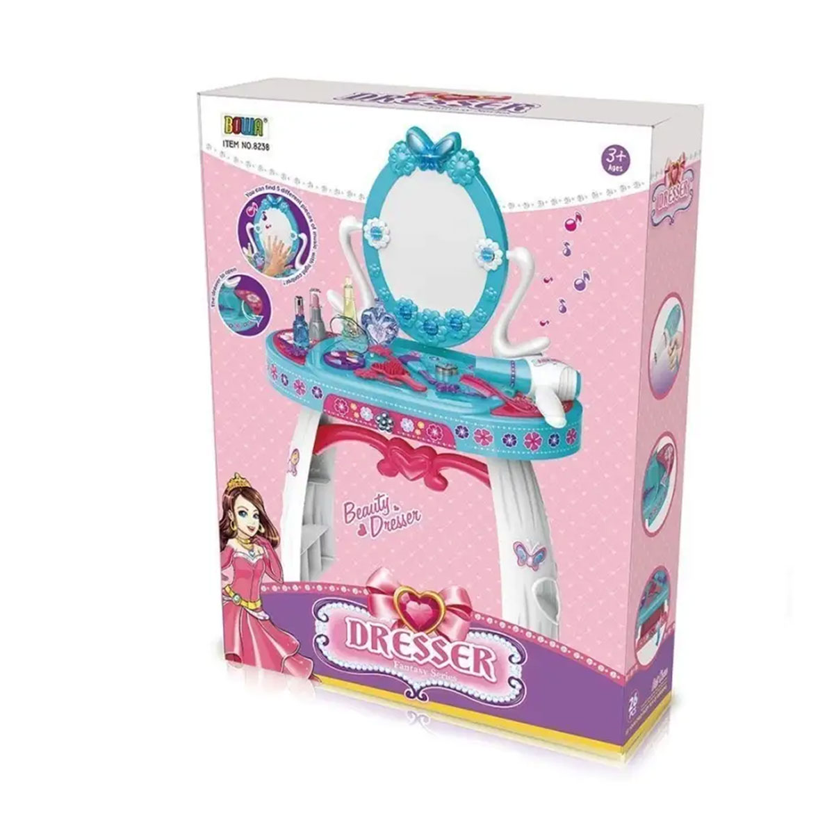 

Іграшка трюмо Shantou Jinxing з аксесуарами, від 3 років, 50*24*70 см (8238)