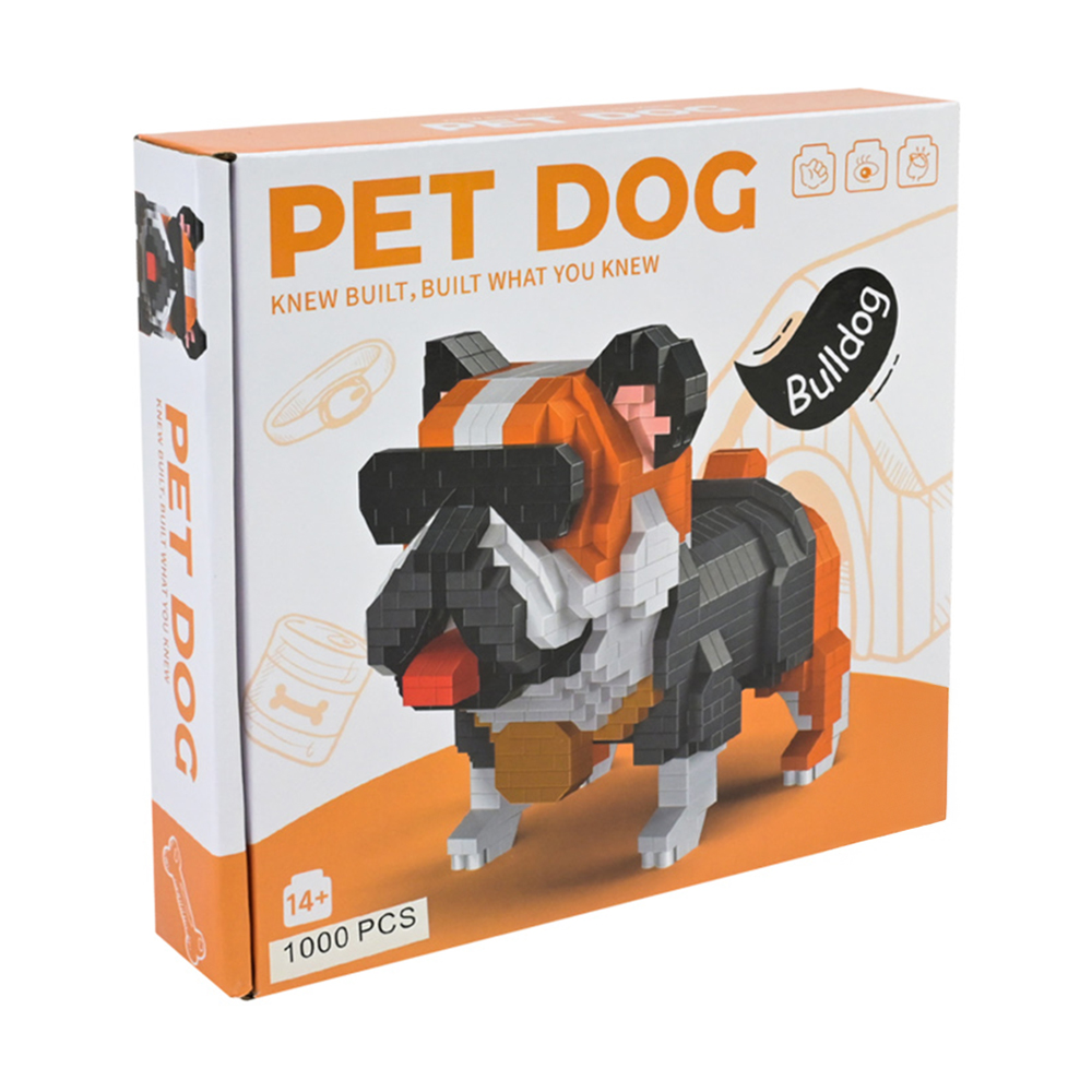 

Конструктор Shantou Jinxing Pet Dog Bulldog, від 14 років, 1000 деталей (911-2)