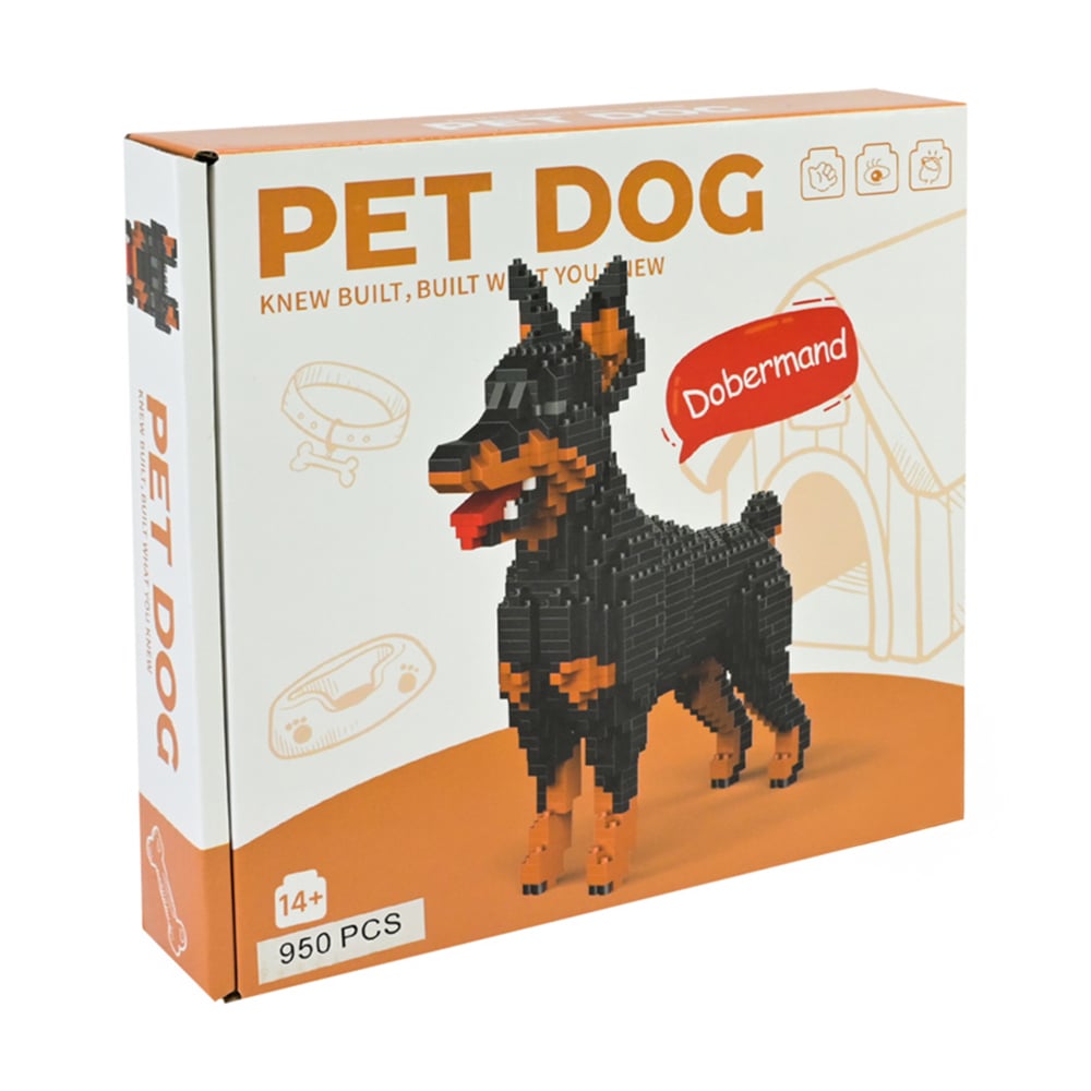 

Конструктор Shantou Jinxing Pet Dog Dobermand, від 14 років, 950 деталей (911-4)