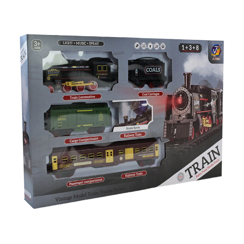 

Уцінка! Дитячий іграшковий набір Shantou Jinxing Залізниця, на акумуляторі, зі світлом та звуком, від 3 років, 51*33*5.5 см, 12 елементів (652-X20)