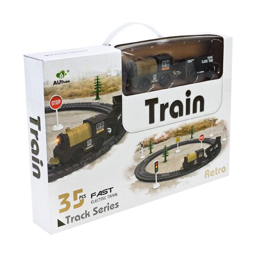 

Дитячий іграшковий набір Shantou Jinxing Залізниця, на батарейках, від 3 років, 38.5*26.5*6 см, 35 елементів (AU6887)