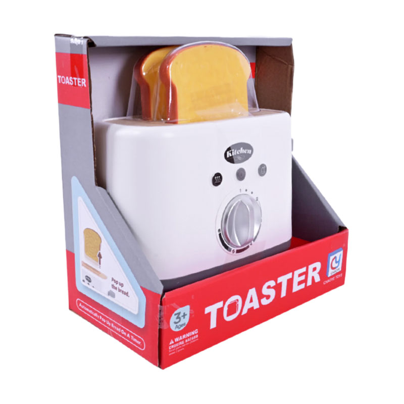 

Дитячий іграшковий набір Shantou Jinxing Побутова техніка, у коробці, від 3 років, 17*9*11 см (тостер, 1 шт + тости, 2 шт) (818-501)