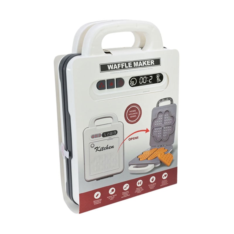 

Дитячий іграшковий набір Shantou Jinxing Побутова техніка, у коробці, від 3 років, 14.5*22.5*4.5 см (вафельниця, 1 шт + вафлі, 4 шт) (998-12L)