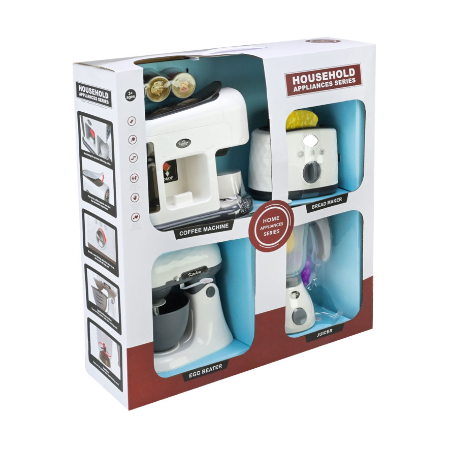 

Дитячий іграшковий набір Shantou Jinxing Побутова техніка, у коробці, від 3 років, 12 предметів (998-17L)