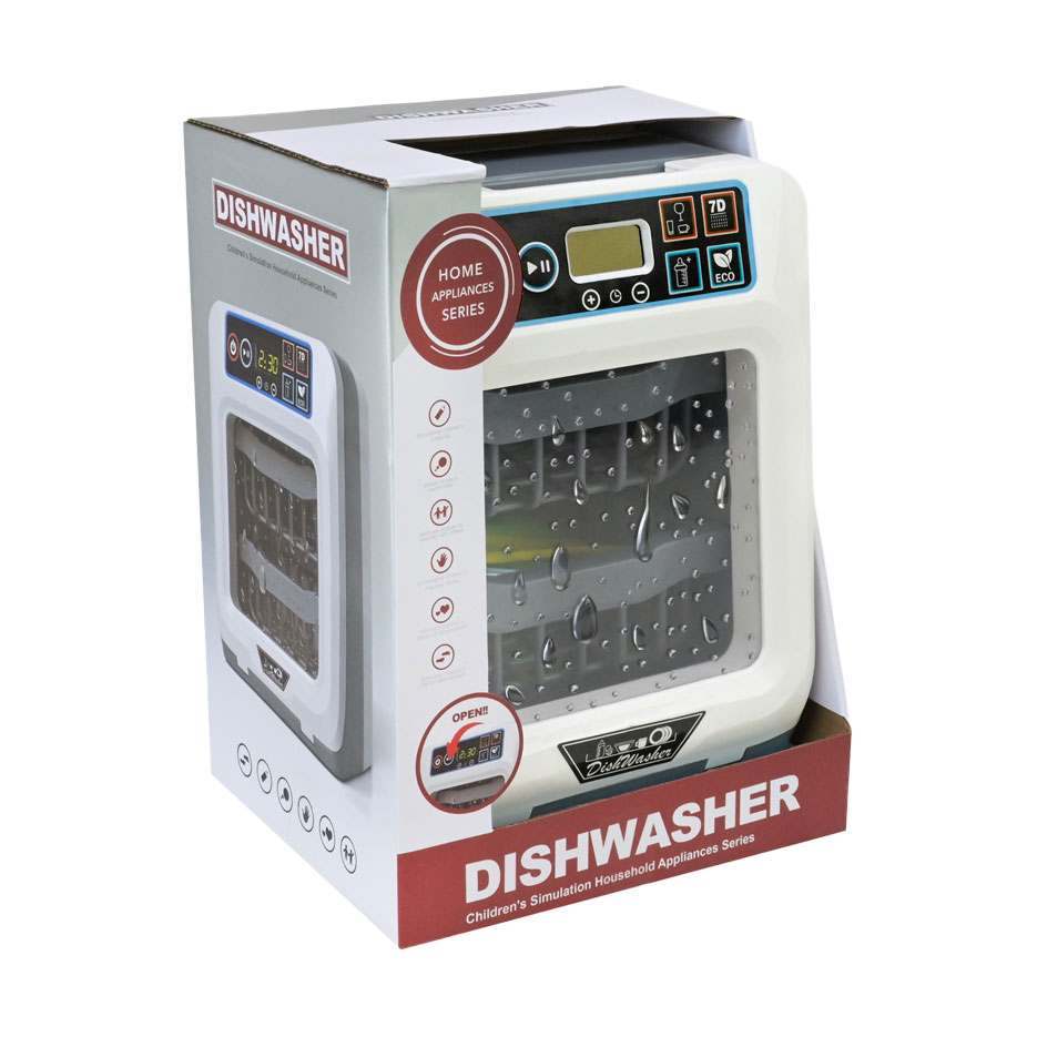 

Дитячий іграшковий набір Shantou Jinxing Побутова техніка, від 3 років, 17*14*22 см (посудомийна машина, 1 шт + столові прибори, 12 шт) (998-5L)