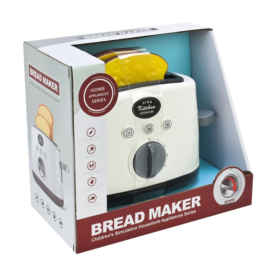 

Дитячий іграшковий набір Shantou Jinxing Побутова техніка, зі звуком, у коробці, від 3 років, 17*9*11 см (тостер, 1 шт + тости, 2 шт) (998-7L)