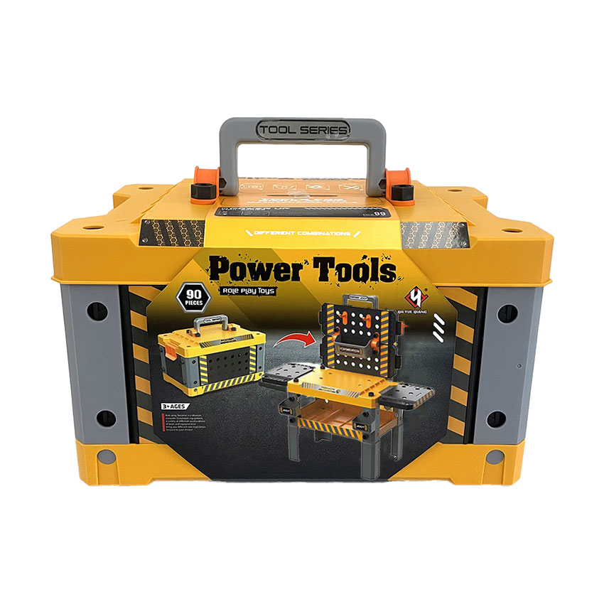 

Дитячий набір інструментів Shantou Jinxing у коробці, від 3 років, 35*8*48.5 см, 90 предметів (T050)