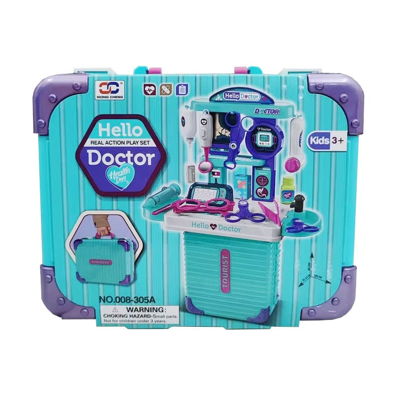 

Дитячий іграшковий набір Shantou Jinxing Лікар, у коробці, від 3 років, 24*10*20 см, 13 предметів (008-305A)