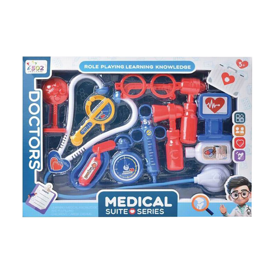 

Дитячий іграшковий набір Shantou Jinxing Лікар, у коробці, від 3 років, 39*5.3*28 см, 12 предметів (502-234)