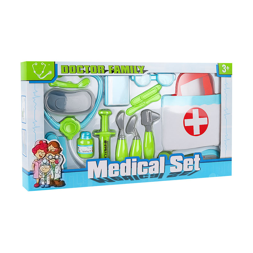 

Дитячий іграшковий набір Shantou Jinxing Лікар, у коробці, від 3 років, 55*30*6 см, 15 предметів (D1502C)
