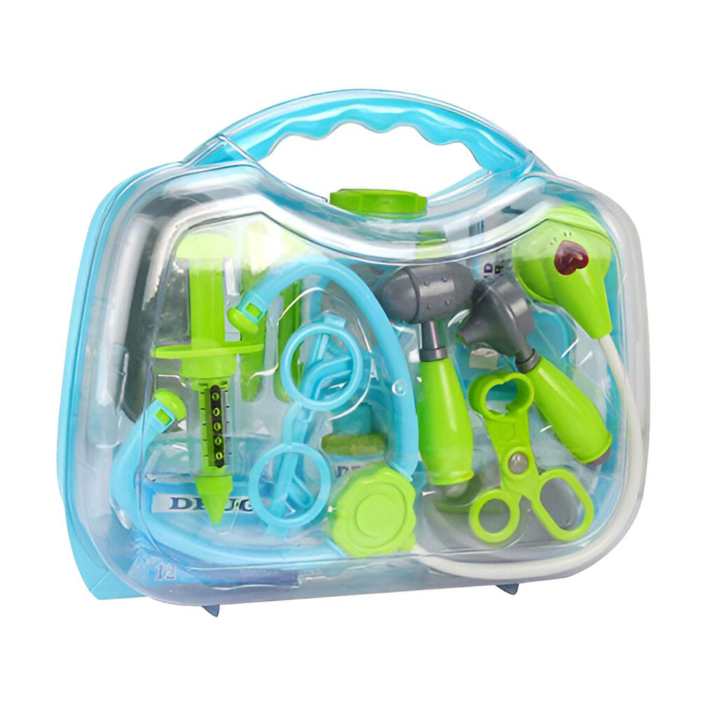 

Уцінка! Дитячий іграшковий набір Shantou Jinxing Лікар, у валізі, від 3 років, 32*27*11 см, 16 предметів (D1505B)