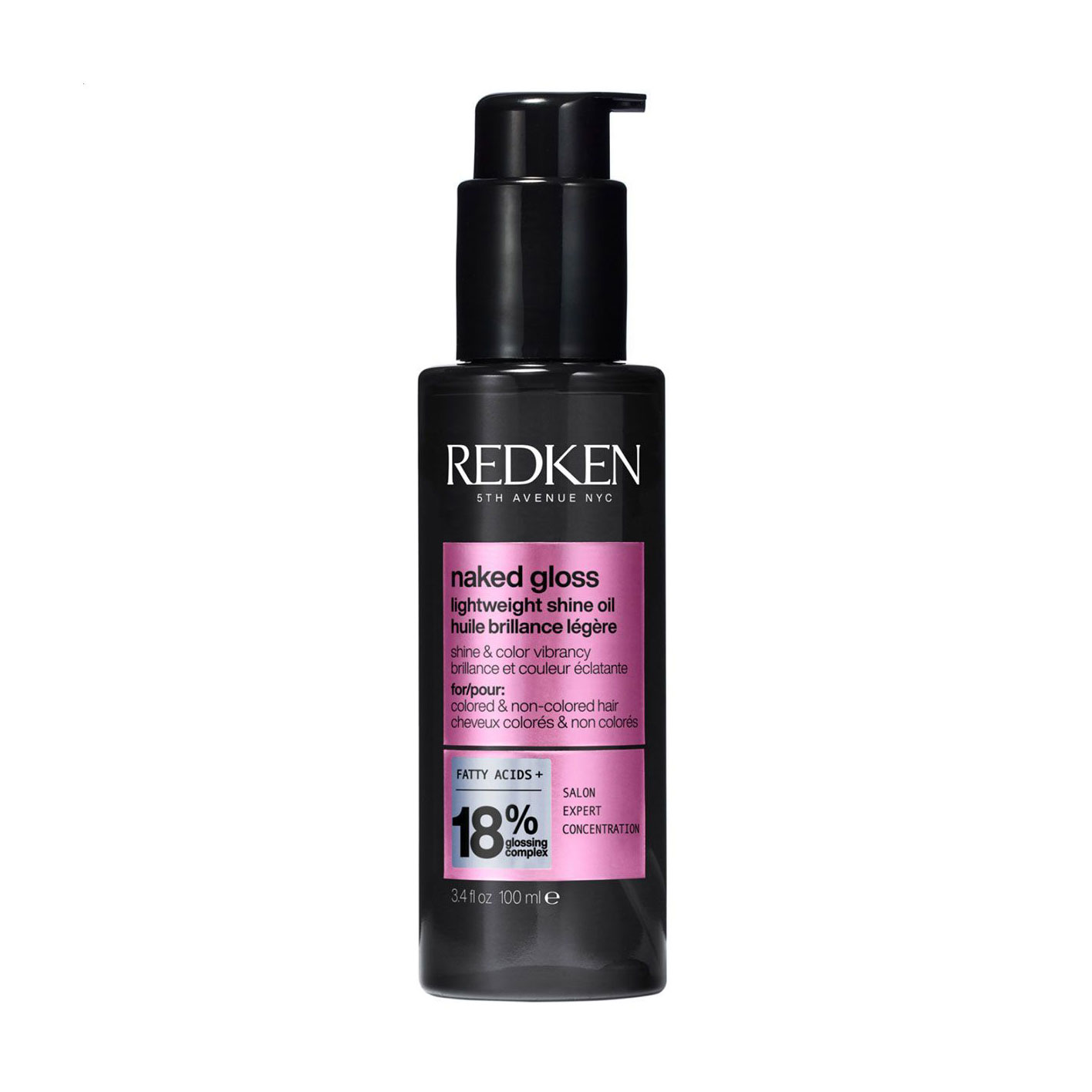 Олійка Redken Naked Gloss Lightweight Shine Oil для захисту кольору та сяяння фарбованого волосся, 100 мл