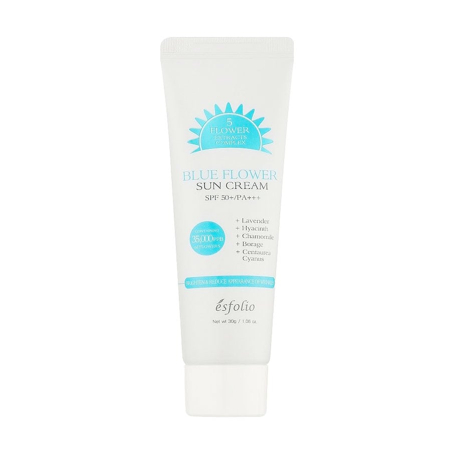

Сонцезахисний крем для тіла Esfolio Blue Flower Sun Cream SPF 50+/PA+++ з екстрактом синіх квітів, 30 г