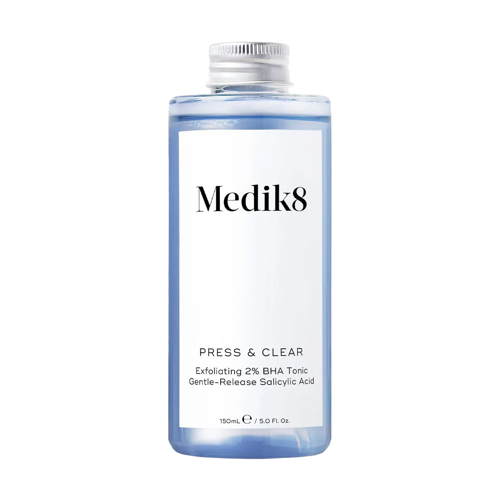 

Відлущувальний тонік для обличчя Medik8 Press & Clear Exfoliating 2% ВНА Tonic Refill з ВНА та 2% саліциловою кислотою, 150 мл (змінний блок)